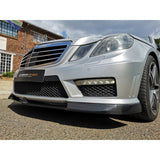 W212 E63 V style carbon fiber front lip