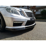 W212 E63 V style carbon fiber front lip