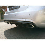 W212 E63 V style carbon fiber rear diffuser