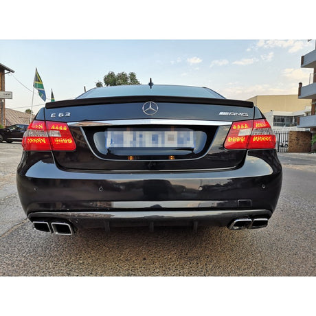 W212 E63 V style carbon fiber rear diffuser