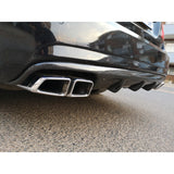 W212 E63 V style carbon fiber rear diffuser