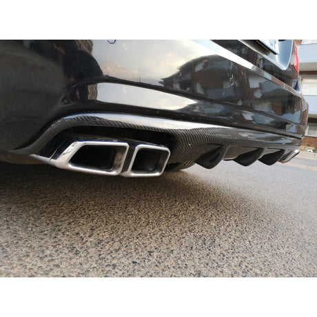 W212 E63 V style carbon fiber rear diffuser