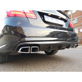W212 E63 V style carbon fiber rear diffuser