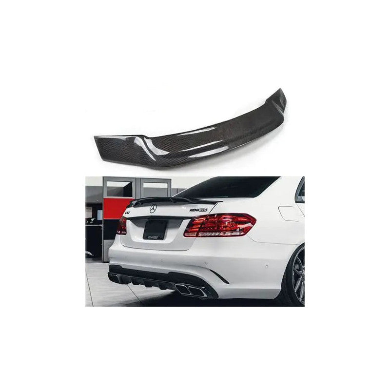 W212 Revo style carbon fiber boot spoiler