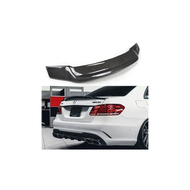 W212 Revo style carbon fiber boot spoiler