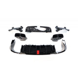 W213 AMG B-style rear diffuser with tailpipe