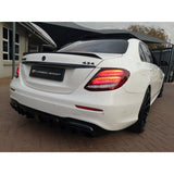 W213 AMG B-style rear diffuser with tailpipe