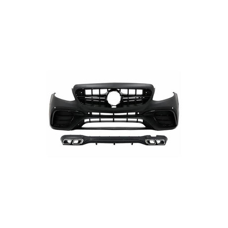 W213 17-20 E63 AMG front bumper & diffuser w/tailpipe