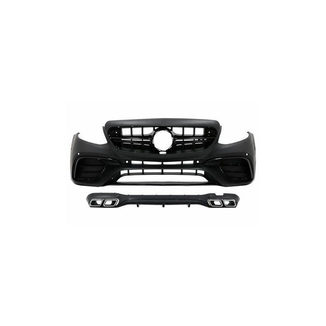 W213 17-20 E63 AMG front bumper & diffuser w/tailpipe