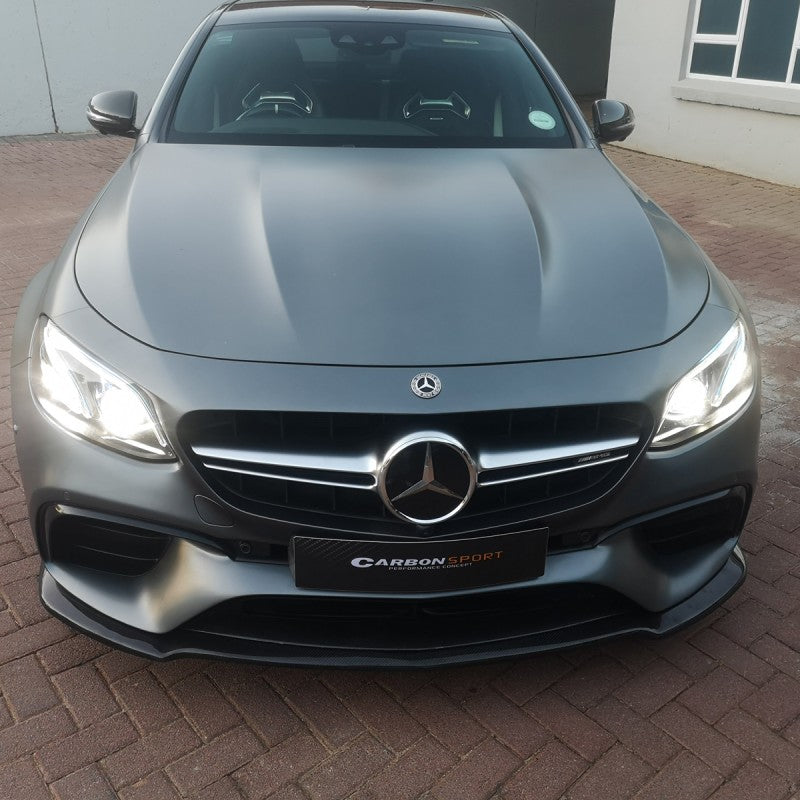 W213 E63 MX style carbon fiber front lip