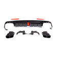 W222 14-20 B-style rear diffuser w/tailpipe