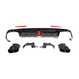 W222 14-20 B-style rear diffuser w/tailpipe