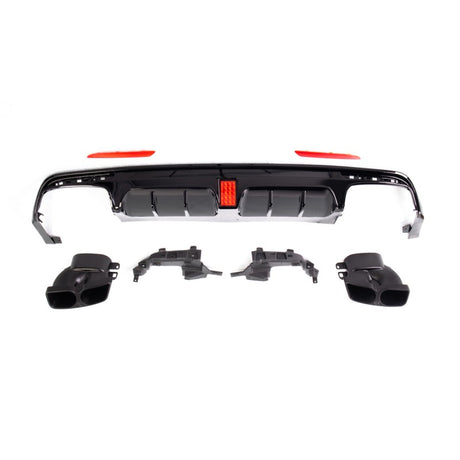 W222 14-20 B-style rear diffuser w/tailpipe
