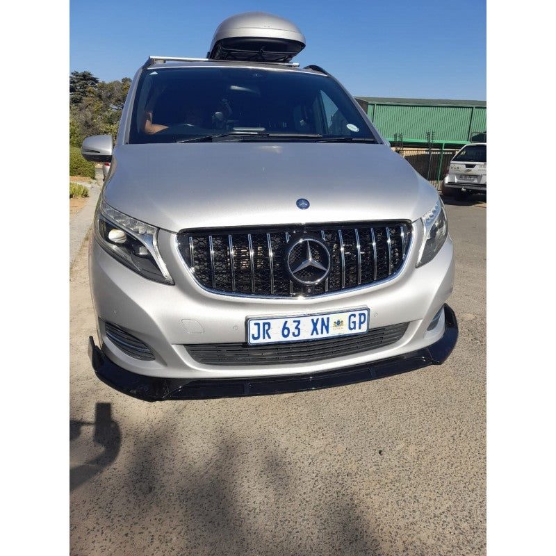 W447 Vito 2014+ 3pcs gloss black front lip