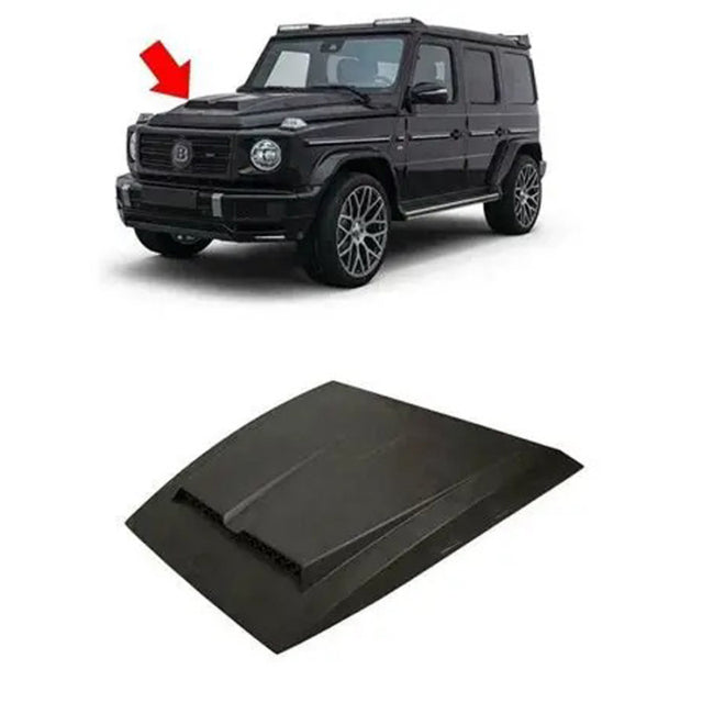 W463 upgrade W464 B-style bonnet scoop (FRP)