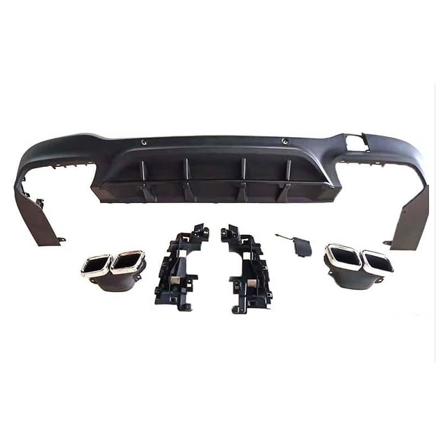 X253 16-19 GLC63 SUV rear diffuser w/tailpipe