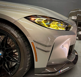 M3 M4 M PERFORMANCE STYLE CARBON FIBER FRONT BUMPER CANARDS